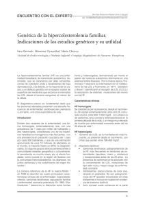 Genética de la hipercolesterolemia familiar. Indicaciones de los