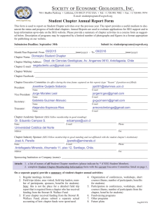 Student Chapter Annual Report Form