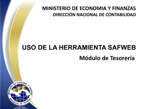 Capacitacion SAF WEB Tesoreria - Ministerio de Economía y Finanzas