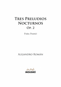 Tres Preludios Nocturnos, Op. 2 (portada LULU