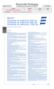 Mectin® Clorhidrato de metformina 500 mg