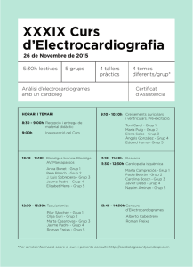 XXXIX Curs d`Electrocardiografia