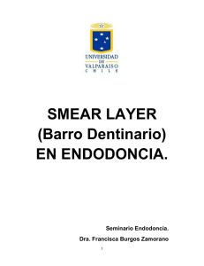 SMEAR LAYER (Barro Dentinario) EN ENDODONCIA.