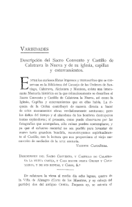 pdf Descripción del Sacro Convento y Castillo de Calatrava la
