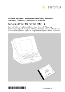 Sartorius Driver CD for the TM01-Y