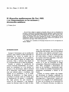 El Hypoxilon mediterraneum (De Not.) Mill. y su comportamiento en