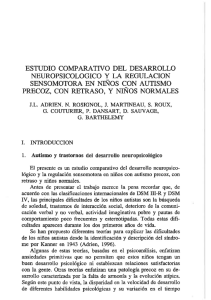 Estudio comparativo del desarrollo neuropsicológico y la