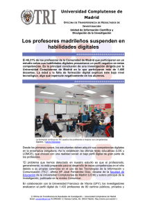 Los profesores madrileños suspenden en habilidades digitales