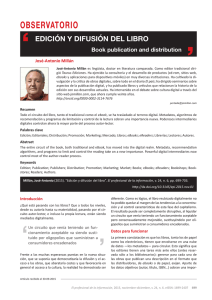 Edición y difusión del libro - El profesional de la información