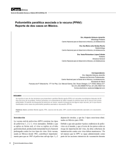 Poliomielitis paralitica asociada a la vacuna (PPAV): Reporte de dos