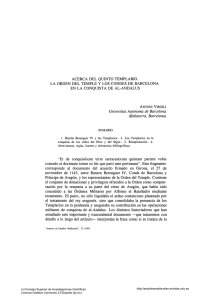 Acerca del Quinto Templario. La Orden del Temple y los condes de