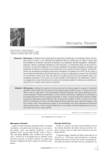 Micropene. Revisión - Sociedad de Pediatría de Andalucía