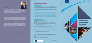Documento Plataformas Tecnológicas Europeas
