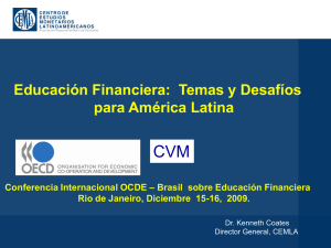 Educación Financiera: Temas y desafíos para América Latina