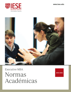 Normas Académicas - Executive MBA