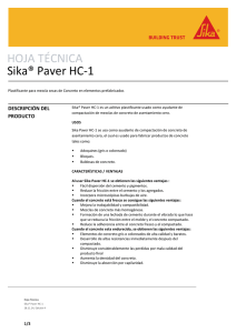 HOJA TÉCNICA Sika® Paver HC-1