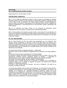 Reglamento Rodeo - Asociación del Rodeo Chileno de Arauco