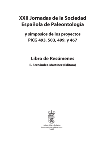 Libro resumenes - Sociedad Española de Paleontología