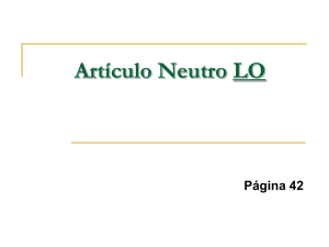 Artículo Neutro LO
