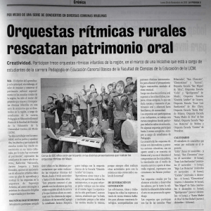 Orquestas rítmicas rurales - Universidad Católica del Maule
