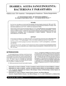 diarrea aguda sanguinolenta - Organización Panamericana de la