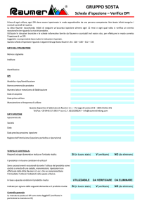 Scheda di ispezione GRUPPO SOSTA - ITA