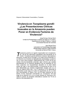 Virulencia en Toxoplasma gondii: ¿Las Presentaciones Clínicas