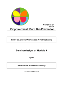 E:BOP - Empowerment:Burn out prevention