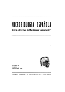 Vol. 38 núm. 1 y 2 - Sociedad Española de Microbiología
