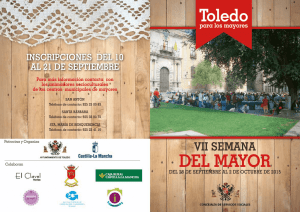 VII Semana del Mayor - Ayuntamiento de Toledo