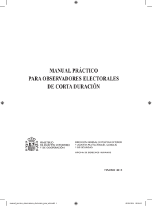 manual práctico para observadores electorales de corta duración