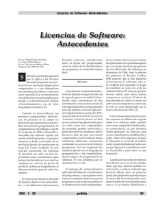 Licencias de Software: Antecedentes