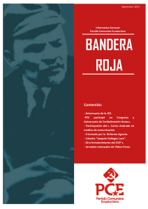 BANDERA ROJA - Partido Comunista Ecuatoriano