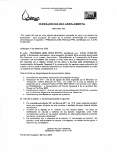 011-08/02/2013 - Corporación Autónoma Regional Del Cesar