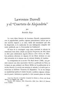 Page 1 Lawrence Durrell y el “Cuarteto de Alejandría” por Rodolfo