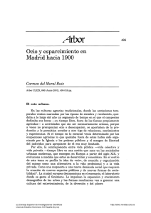 Ocio y esparcimiento en Madrid hacia 1900 - Arbor