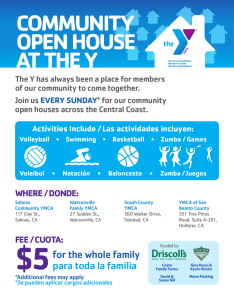 community open house at the y
