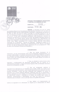 20. Procedimiento separación y control de