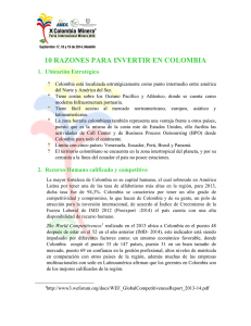 10 razones para invertir en colombia