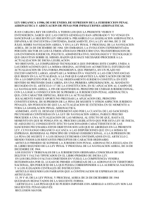 ley organica 1/1986, de 8 de enero, de supresion de la jurisdiccion