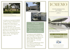 ICMemo Brochure2015 Spanish