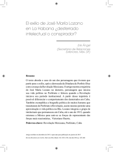 El exilio de José María Lozano en La Habana ¿desterrado