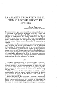 la alianza tripartita en el "public record office" de