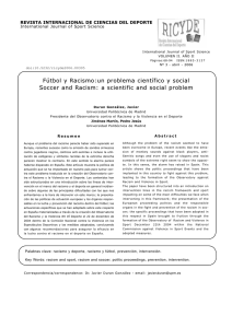 Fútbol y Racismo:un problema - Portal de las Ciencias de la