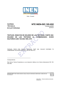 NTE INEN-ISO 105-X02 - Servicio Ecuatoriano de Normalización