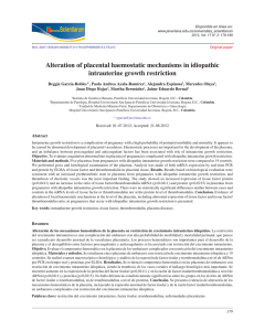 Alteration of placental haemostatic mechanisms in idiopathic
