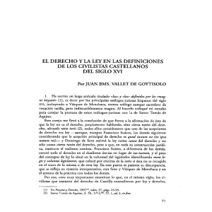 el derecho y la ley en las definiciones de los civilistas castellanos