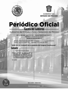 Decreto Número 98. - Gobierno del Estado de México