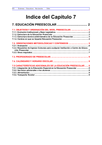7. Educación Preescolar