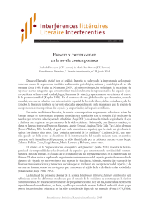 en la novela contemporánea - Interférences littéraires